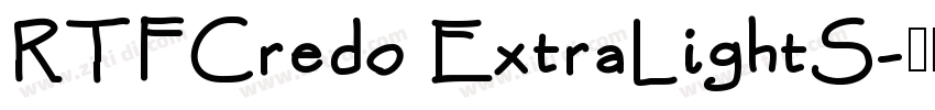 RTFCredo ExtraLightS字体转换